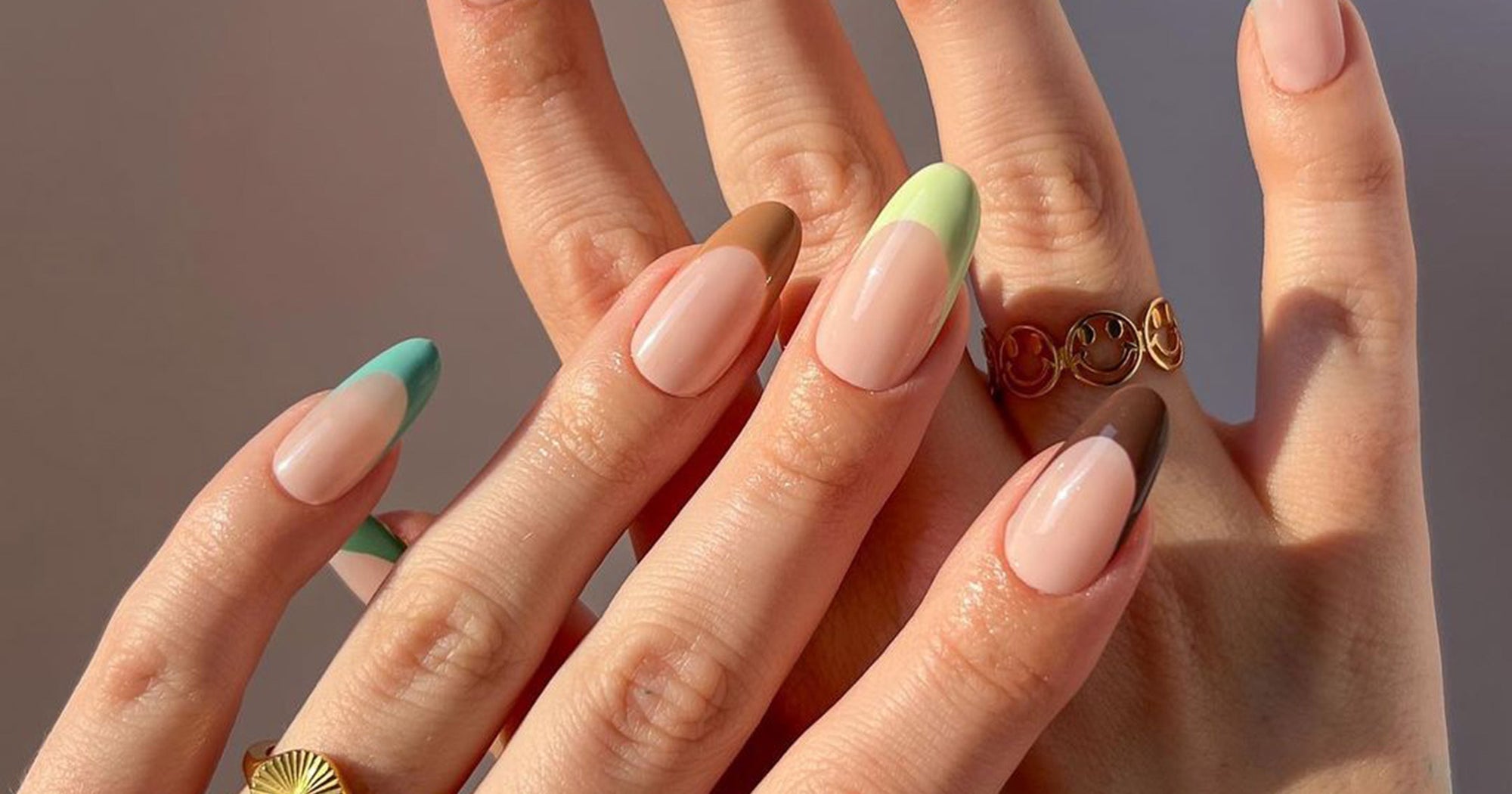 23 Fall French Tip Nails 2025