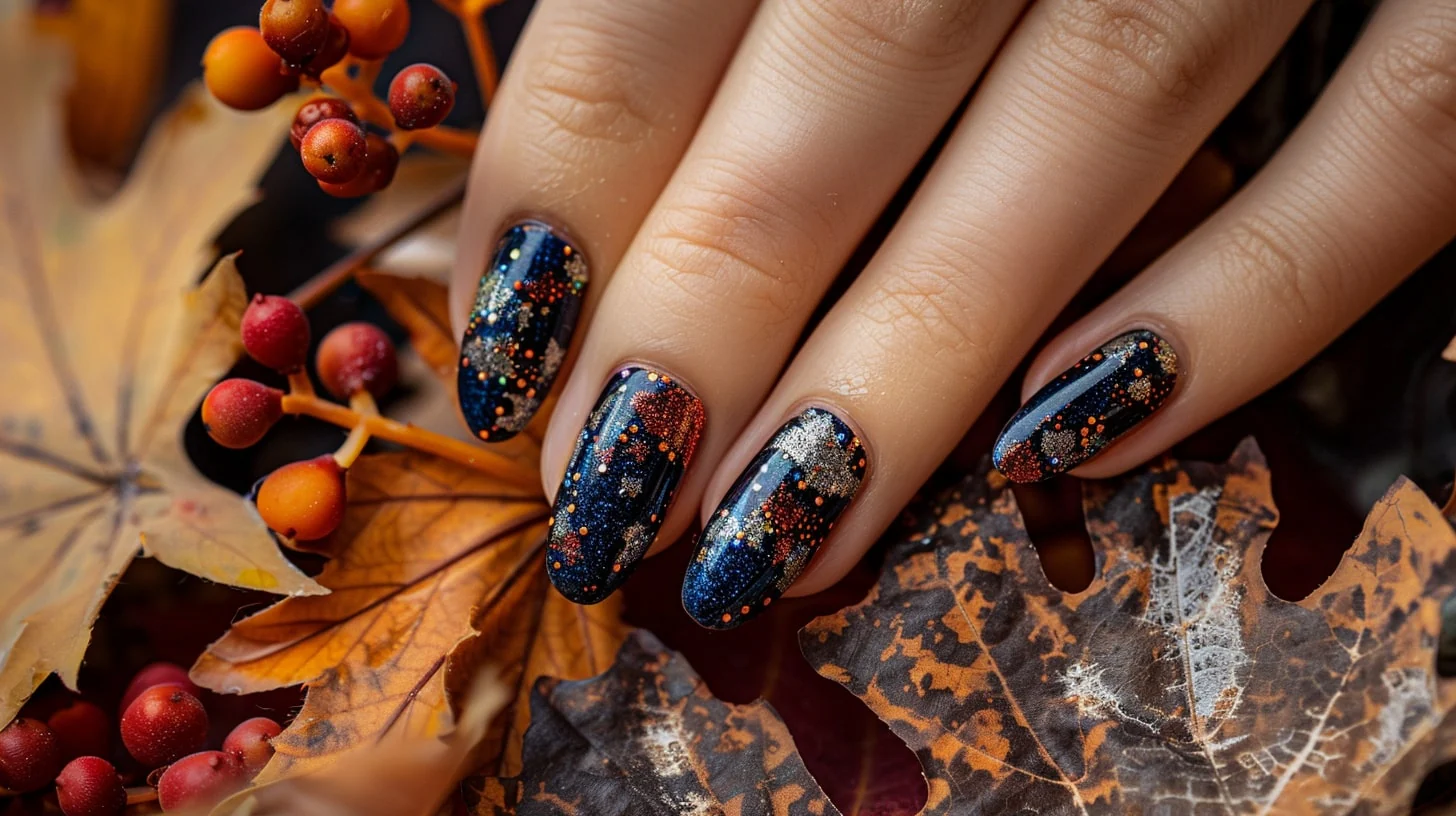 Navy Blue Fall Nail Ideas for 2025