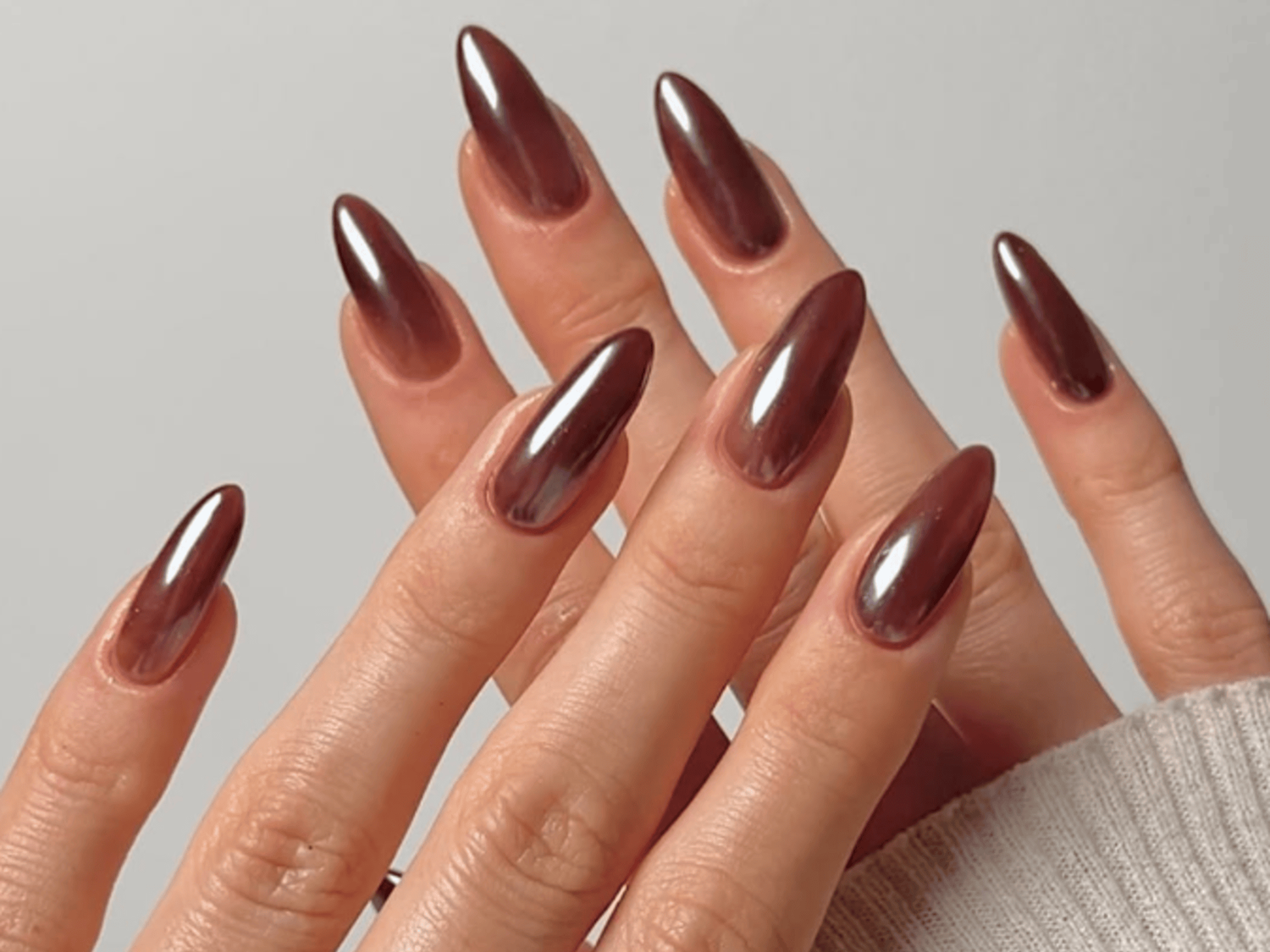 Fall Chrome Nails 2025