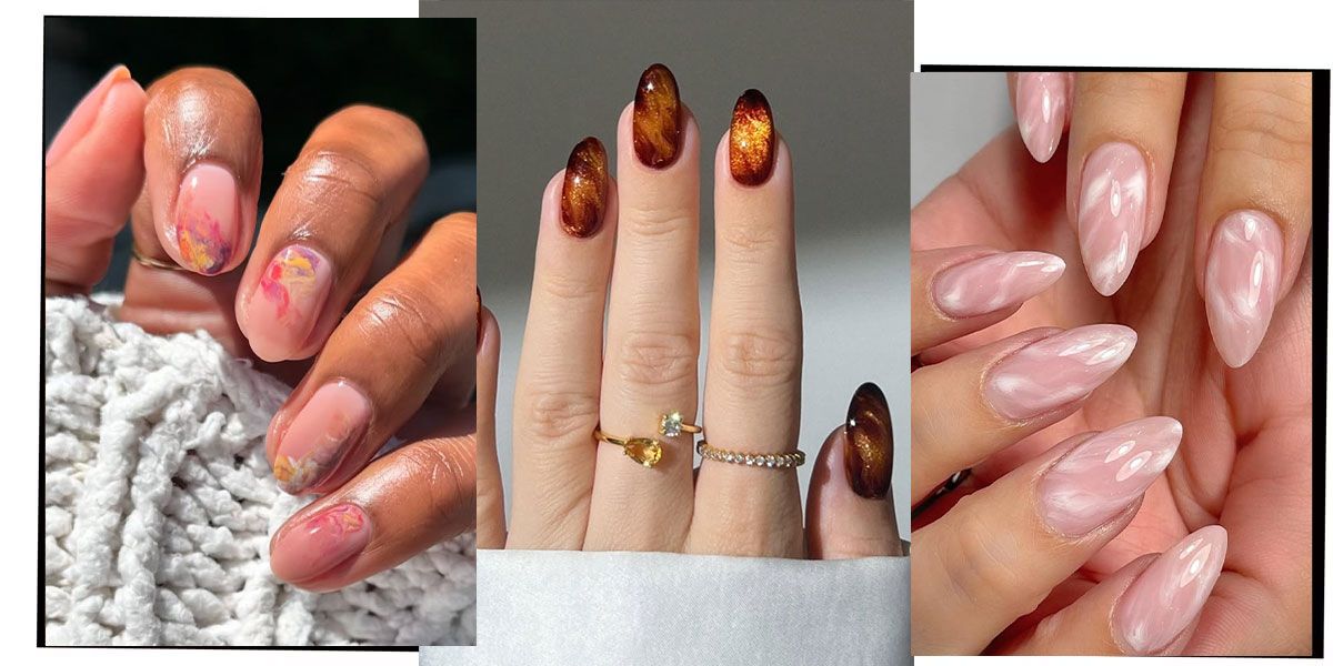 Fall Marble Nails 2025: Elegant Trends & Timeless Designs